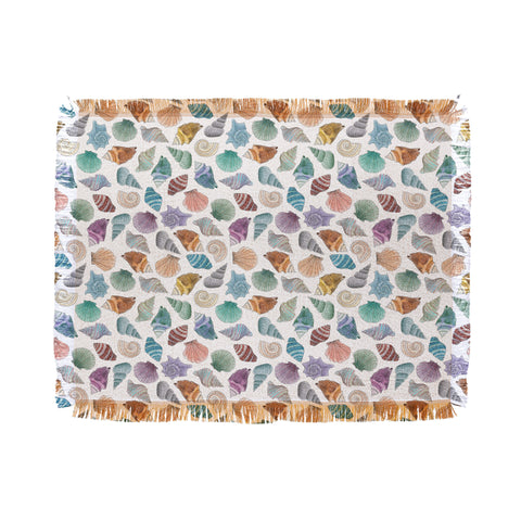 Dash and Ash Shells Throw Blanket