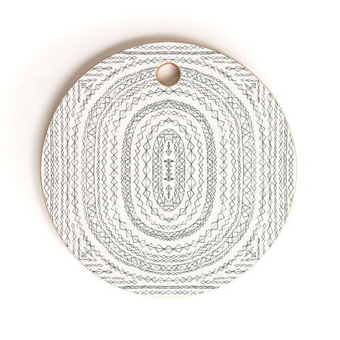 Dash and Ash sleepy dream catcher Cutting Board Round