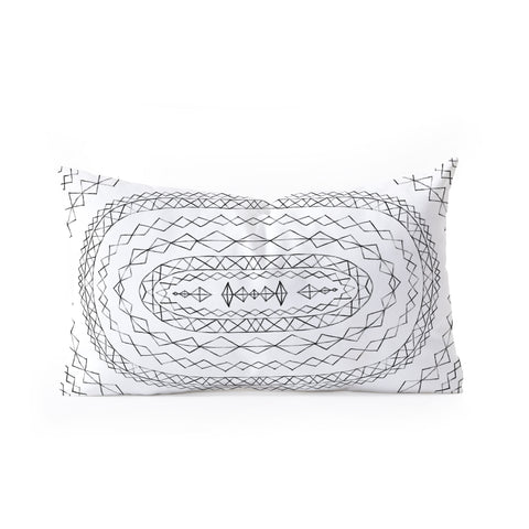Dash and Ash sleepy dream catcher Oblong Throw Pillow