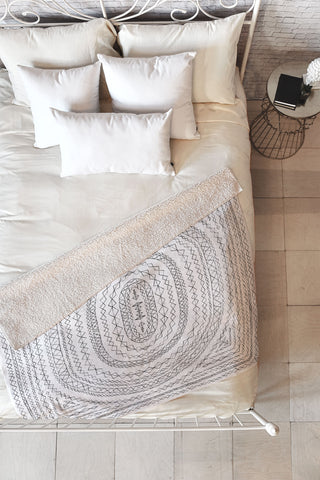 Dash and Ash sleepy dream catcher Fleece Throw Blanket