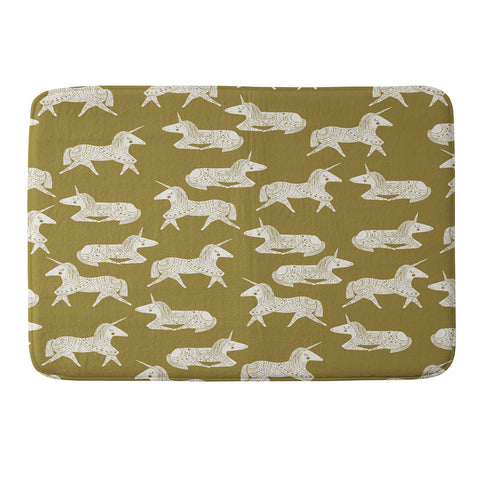 Dash and Ash Sleepy Unicorns Memory Foam Bath Mat