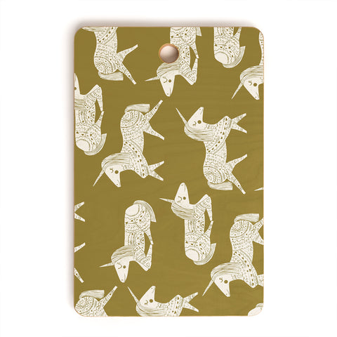 Dash and Ash Sleepy Unicorns Cutting Board Rectangle
