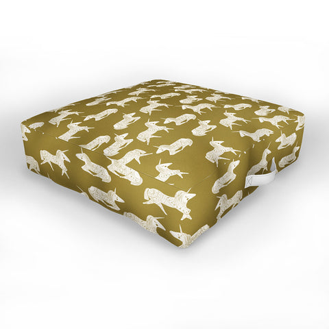 Dash and Ash Sleepy Unicorns Outdoor Floor Cushion