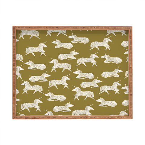Dash and Ash Sleepy Unicorns Rectangular Tray
