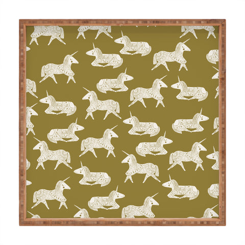 Dash and Ash Sleepy Unicorns Square Tray