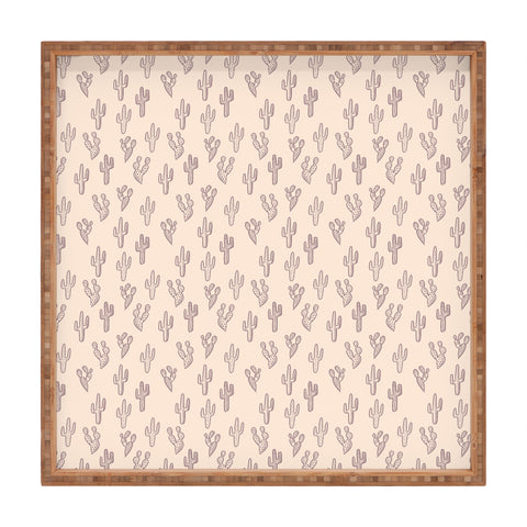 Dash and Ash Somber Mauve Square Tray