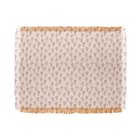 Dash and Ash Somber Mauve Throw Blanket