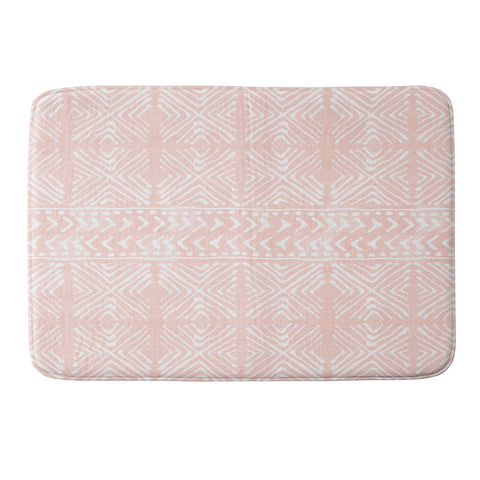 Dash and Ash Stars Above in Coral Memory Foam Bath Mat