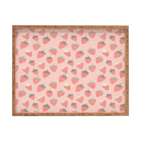 Dash and Ash Strawberry Disco Rectangular Tray