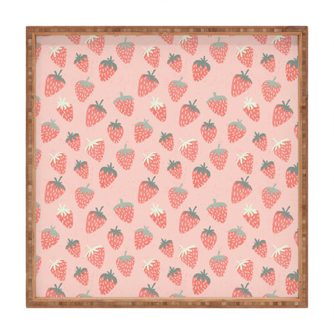 Dash and Ash Strawberry Disco Square Tray