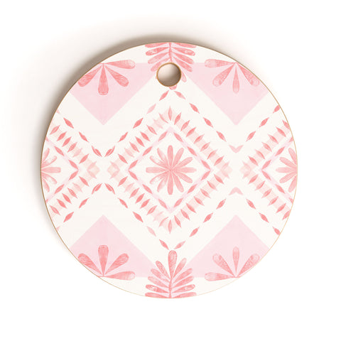 Dash and Ash Strawberry Picnic Cutting Board Round