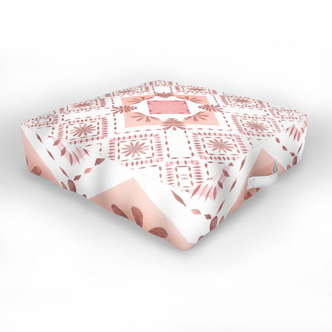 Dash and Ash Strawberry Picnic Outdoor Floor Cushion