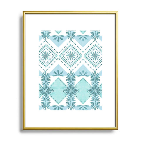 Dash and Ash Sunday Picnic Metal Framed Art Print