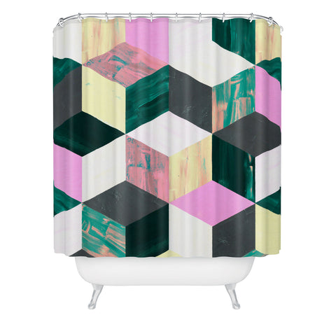 Dash and Ash Sunday Vibes Shower Curtain