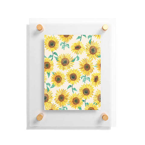 Dash and Ash Sunny Sunflower Floating Acrylic Print
