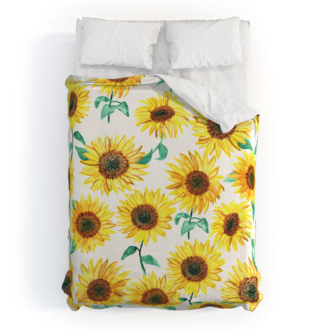 Dash and Ash Sunny Sunflower Duvet Cover