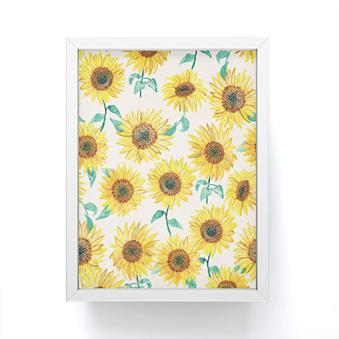 Dash and Ash Sunny Sunflower Framed Mini Art Print