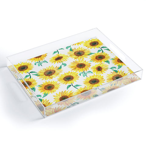 Dash and Ash Sunny Sunflower Acrylic Tray