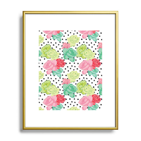 Dash and Ash The Rose Away Metal Framed Art Print