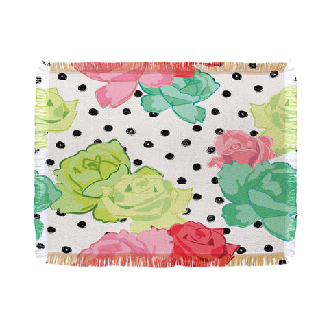 Dash and Ash The Rose Away Throw Blanket