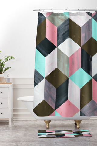 Dash and Ash The Run Away Shower Curtain And Mat