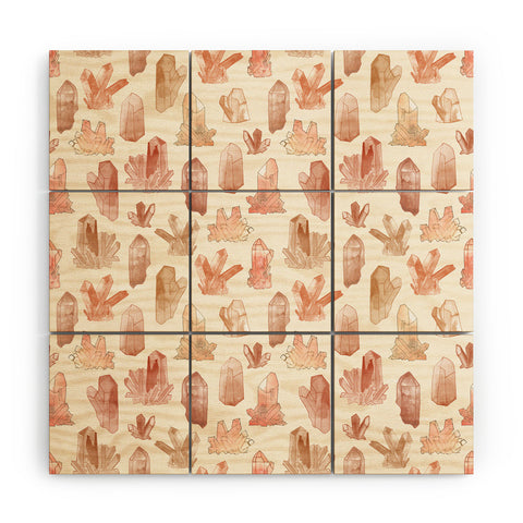 Dash and Ash Those Gems Though in Sunrise Wood Wall Mural