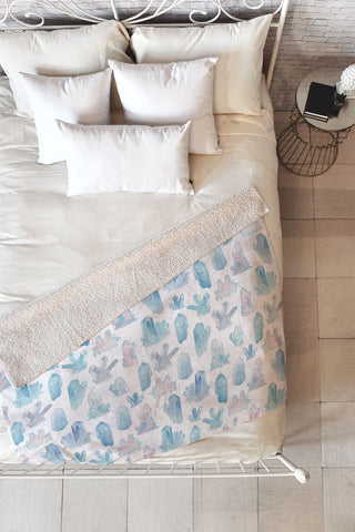 Dash and Ash Those Gems Though in Sunset Fleece Throw Blanket