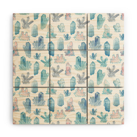 Dash and Ash Those Gems Though in Sunset Wood Wall Mural