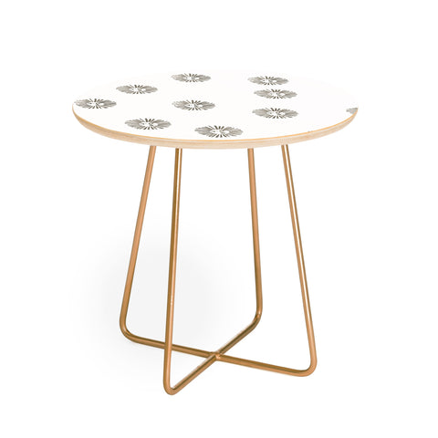 Dash and Ash total sunshine Round Side Table