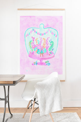 Dash and Ash Unicorn Hideaway Art Print And Hanger