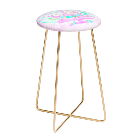 Dash and Ash Unicorn Hideaway Counter Stool