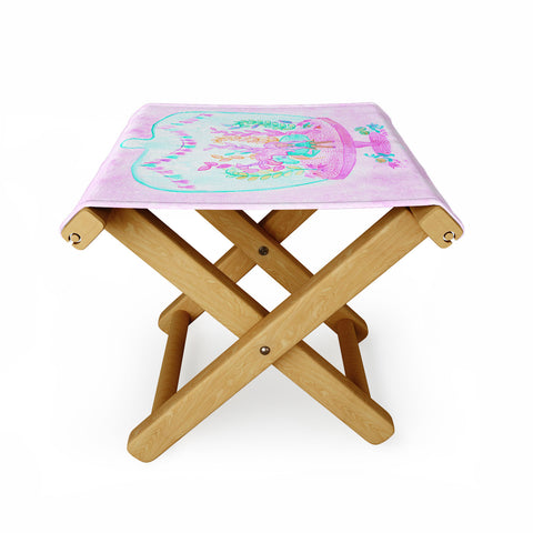 Dash and Ash Unicorn Hideaway Folding Stool