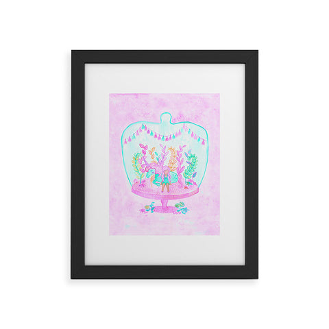 Dash and Ash Unicorn Hideaway Framed Art Print