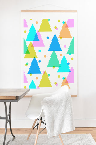 Dash and Ash Very Merry and Bright Art Print And Hanger
