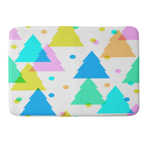 Dash and Ash Very Merry and Bright Memory Foam Bath Mat