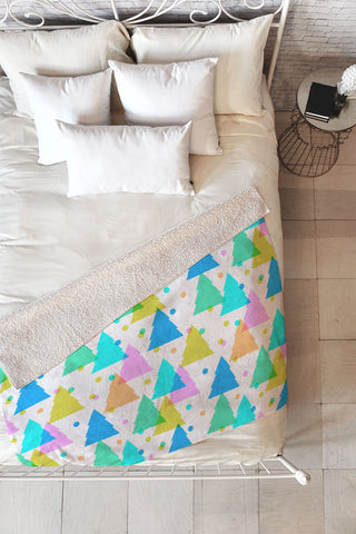 Dash and Ash Very Merry and Bright Fleece Throw Blanket