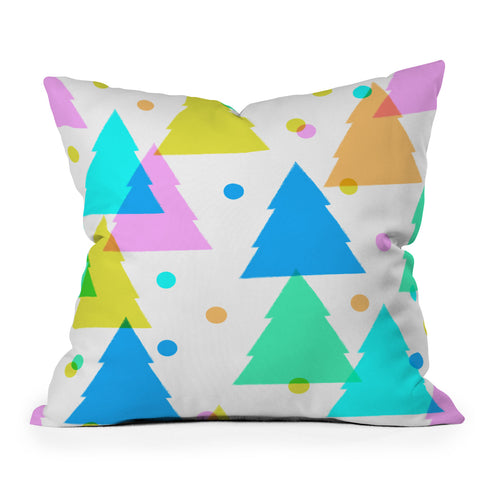 Dash and Ash Very Merry and Bright Throw Pillow