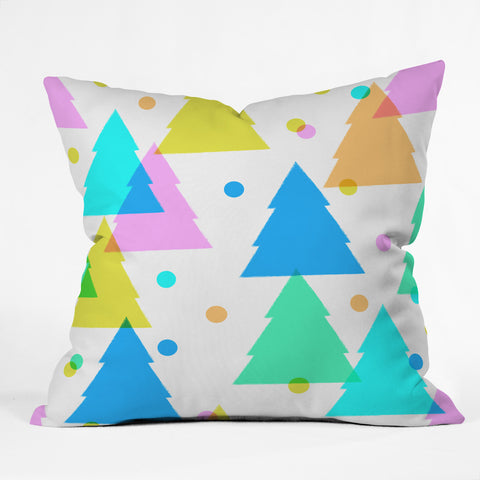 Dash and Ash Very Merry and Bright Outdoor Throw Pillow