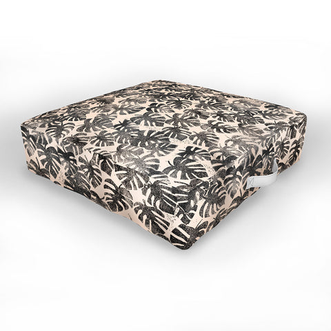 Dash and Ash Vintage monstera Outdoor Floor Cushion