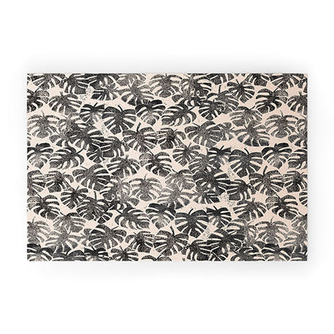 Dash and Ash Vintage monstera Welcome Mat