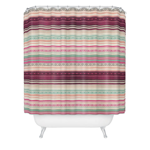 Dash and Ash Welcome Sunset Shower Curtain