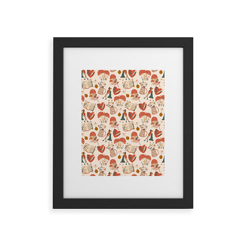 Dash and Ash Woodland Friends Framed Art Print