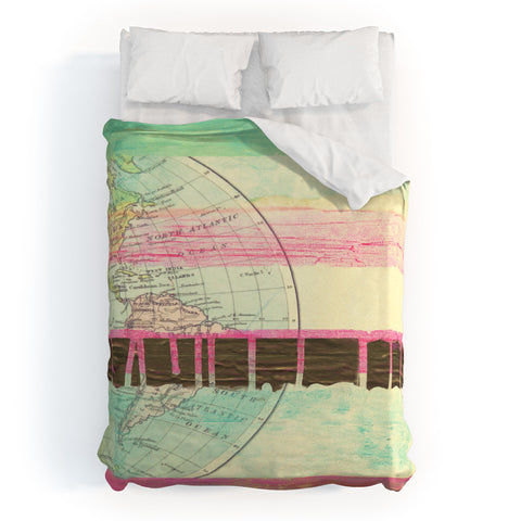 Dash and Ash World Traveler I Duvet Cover