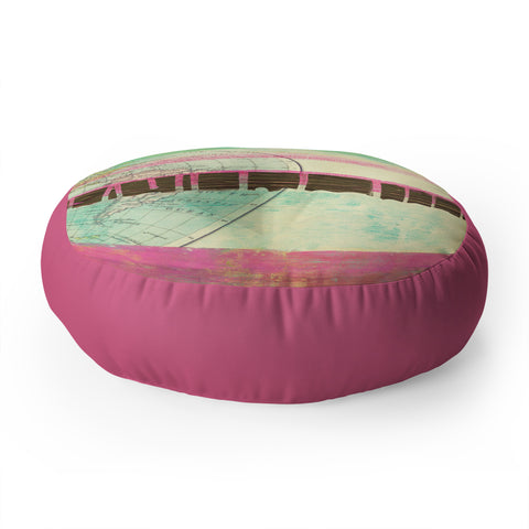 Dash and Ash World Traveler I Floor Pillow Round