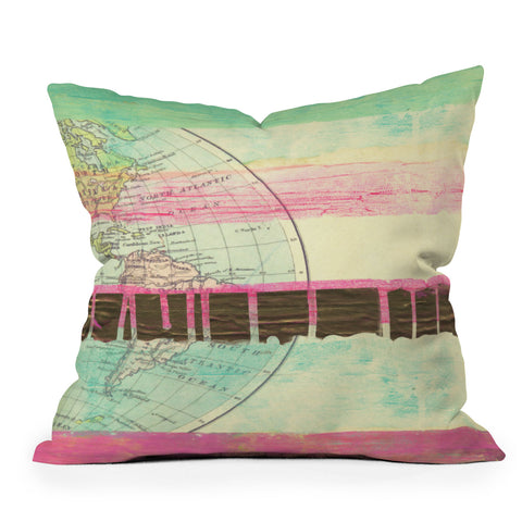 Dash and Ash World Traveler I Throw Pillow