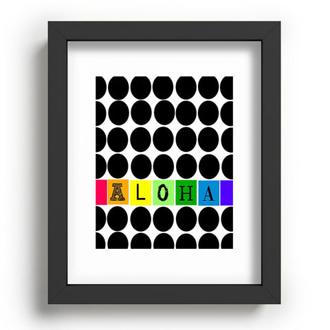 Deb Haugen Aloha dots Recessed Framing Rectangle