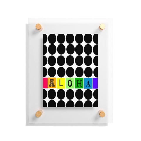 Deb Haugen Aloha dots Floating Acrylic Print