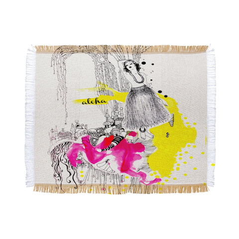 Deb Haugen Aloha Ink Throw Blanket