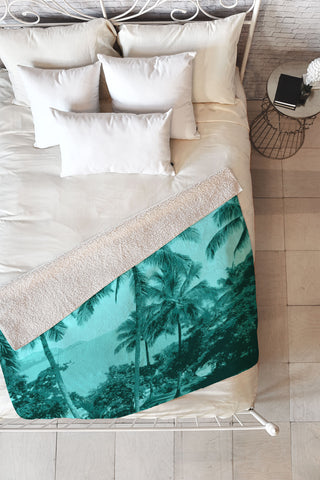 Deb Haugen Aloha Morning Fleece Throw Blanket