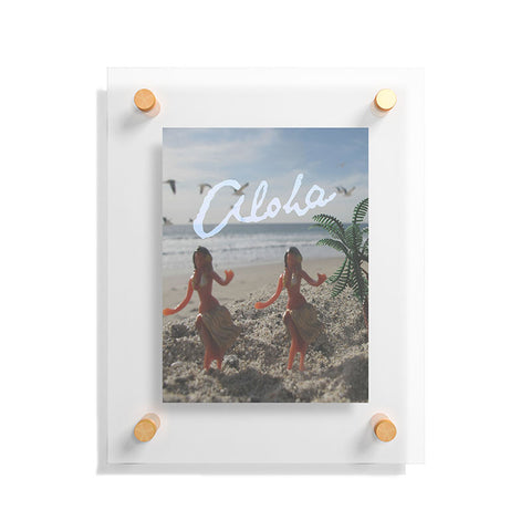Deb Haugen Aloha Pastel Girls Floating Acrylic Print